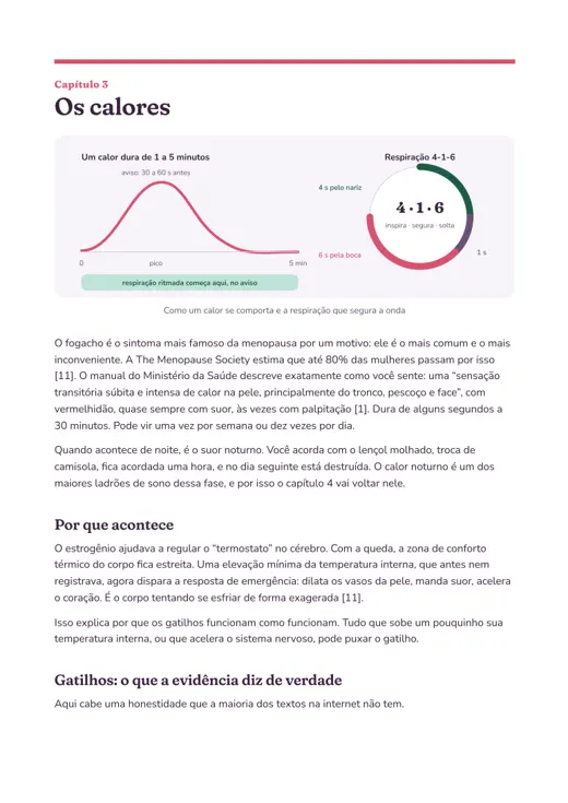 Página do capítulo sobre os calores